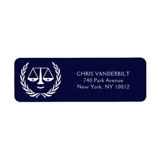 Étiquette Bureau du droit des avocats (Devant)
