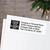 Étiquette Bureau ou entreprise de base - avec 4 lignes de te