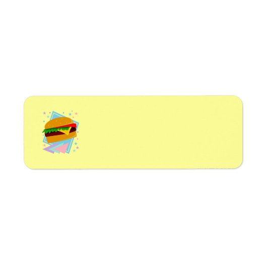 Étiquette Burger Mignon Délicieux (Devant)