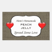 Étiquette Burlap (Devant)