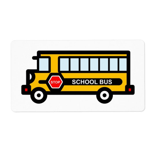 Étiquette Bus scolaire (Devant)