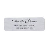 Étiquette Business Logo Custom Return Address Label (Devant)