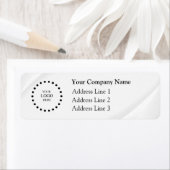 Étiquette Business Logo Custom Return Address Label (En situation)
