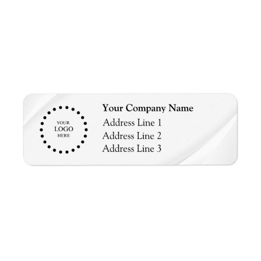 Étiquette Business Logo Custom Return Address Label (Devant)
