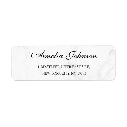 Étiquette Business Logo Custom Return Address Label (Devant)