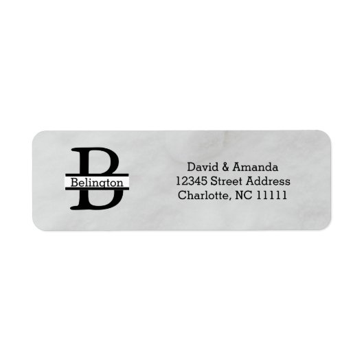 Étiquette Business Logo Custom Return Address Label (Devant)