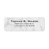 Étiquette Business Logo Custom Return Address Label (Devant)