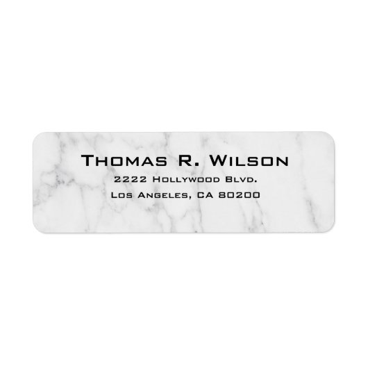 Étiquette Business Logo Custom Return Address Label (Devant)