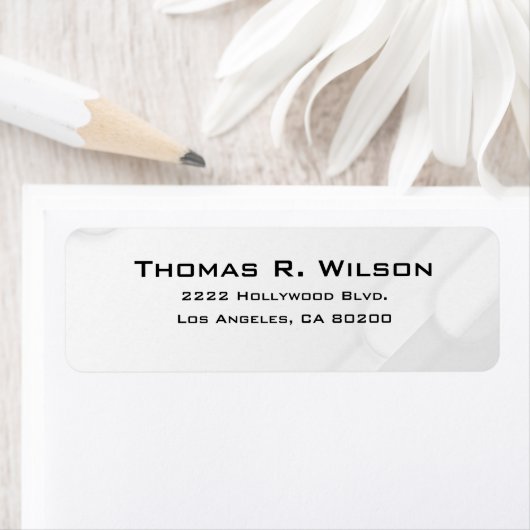 Étiquette Business Logo Custom Return Address Label (En situation)