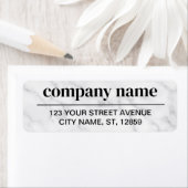 Étiquette Business Logo Custom Return Address Label (En situation)