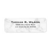 Étiquette Business Logo Custom Return Address Label (Devant)