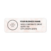 Étiquette Business Logo Custom Return Address Label (Devant)