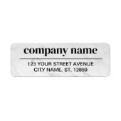 Étiquette Business Logo Custom Return Address Label (Devant)