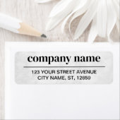 Étiquette Business Logo Custom Return Address Label (En situation)