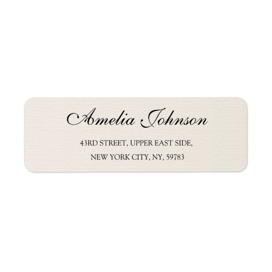 Étiquette Business Logo Custom Return Address Label (Devant)