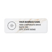 Étiquette Business Logo Custom Return Address Label (Devant)