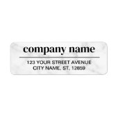 Étiquette Business Logo Custom Return Address Label (Devant)