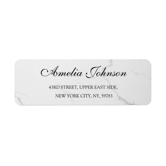 Étiquette Business Logo Custom Return Address Label (Devant)