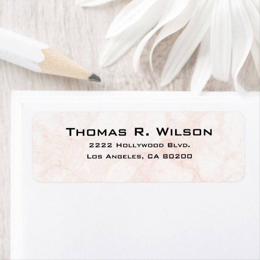 Étiquette Business Logo Custom Return Address Label (En situation)