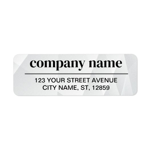 Étiquette Business Logo Custom Return Address Label (Devant)
