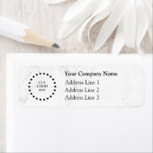 Étiquette Business Logo Custom Return Address Label (En situation)