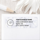 Étiquette Business Logo Custom Return Address Label (En situation)