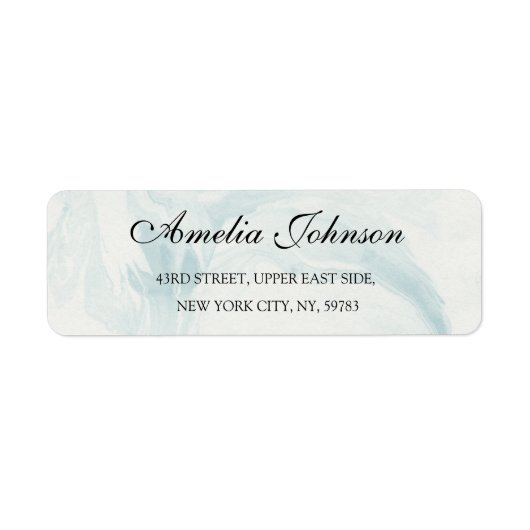 Étiquette Business Logo Custom Return Address Label (Devant)