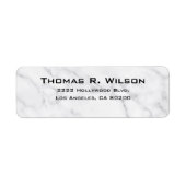 Étiquette Business Logo Custom Return Address Label (Devant)