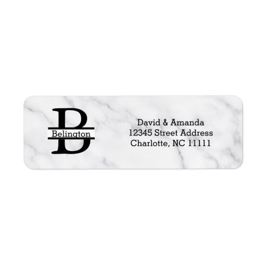 Étiquette Business Logo Custom Return Address Label (Devant)