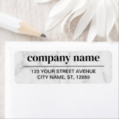 Étiquette Business Logo Custom Return Address Label (En situation)