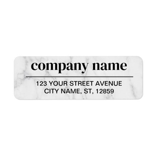 Étiquette Business Logo Custom Return Address Label (Devant)