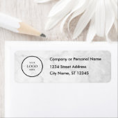 Étiquette Business Logo Custom Return Address Label (En situation)
