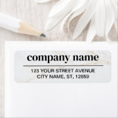 Étiquette Business Logo Custom Return Address Label (En situation)