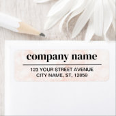 Étiquette Business Logo Custom Return Address Label (En situation)