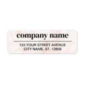 Étiquette Business Logo Custom Return Address Label (Devant)