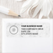 Étiquette Business Logo Custom Return Address Label (En situation)