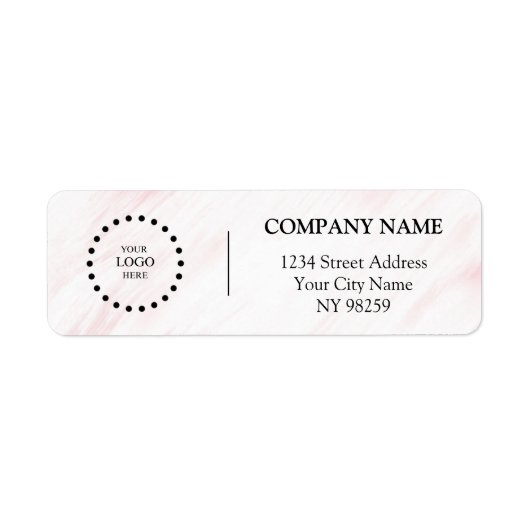 Étiquette Business Logo Custom Return Address Label (Devant)