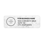 Étiquette Business Logo Custom Return Address Label (Devant)