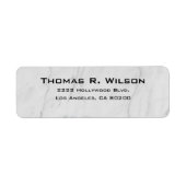 Étiquette Business Logo Custom Return Address Label (Devant)