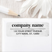 Étiquette Business Logo Custom Return Address Label (En situation)