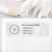 Étiquette Business Logo Custom Return Address Label (En situation)