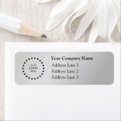 Étiquette Business Logo Custom Return Address Label (En situation)