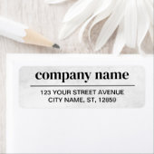 Étiquette Business Logo Custom Return Address Label (En situation)