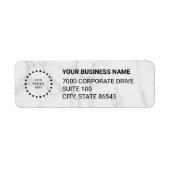 Étiquette Business Logo Custom Return Address Label (Devant)
