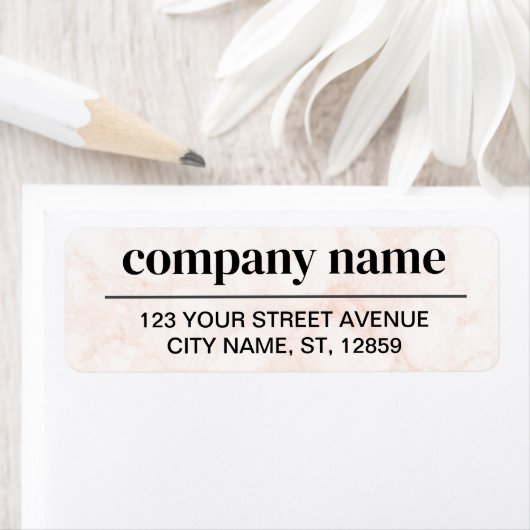 Étiquette Business Logo Custom Return Address Label (En situation)