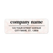 Étiquette Business Logo Custom Return Address Label (Devant)