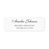 Étiquette Business Logo Custom Return Address Label (Devant)