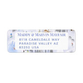 Étiquette Busy Mountain Ski Village Adresse de retour (Devant)