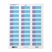 Étiquette Butterfly Garden 3D Whimsey (Feuille entière)