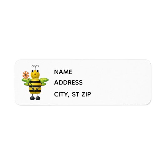 Étiquette Buzzy Bee Return Address Lables (Devant)